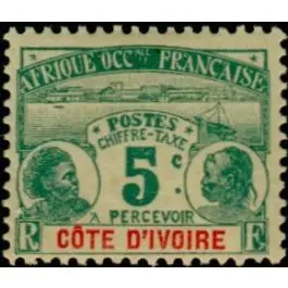 Pas Cher Timbre de collection Cote d'Ivoire - Taxe 01