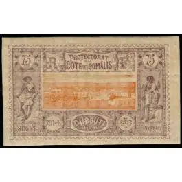 Certifié Timbre de collection Cote des Somalies - 016