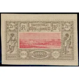 Certifié Timbre de collection Cote des Somalies - 018