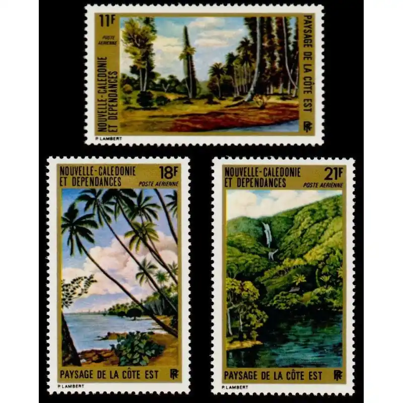 Nouvelle Calédonie Poste Aérienne n°135 à 137 Seulement Aujourd’hui