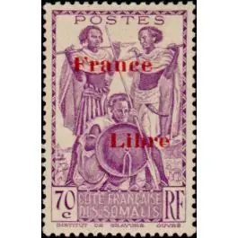 Nouveauté Timbre de collection Cote des Somalies - 218