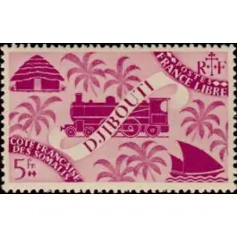 Promotion Saisonnière Timbre de collection Cote des Somalies - 245