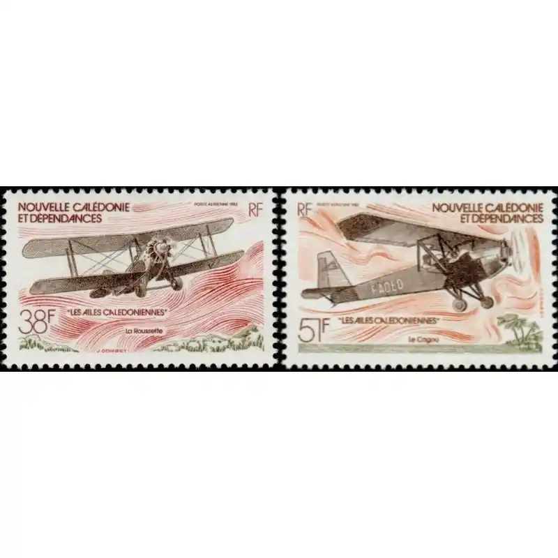 Nouvelle Calédonie Poste Aérienne n°220 et 221 Prix Promo