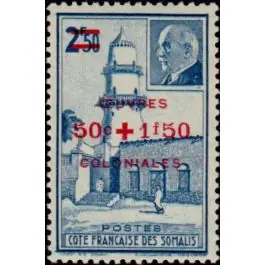 Fait Main Timbre de collection Cote des Somalies - 251