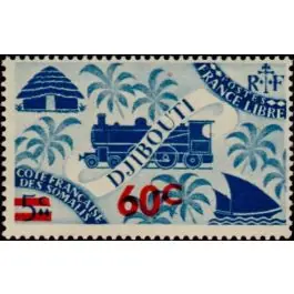 Livraison Gratuite Timbre de collection Cote des Somalies - 255