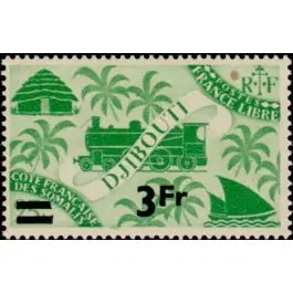 Expédition Rapide Timbre de collection Cote des Somalies - 259