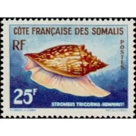 Prix Cassé Timbre de collection Cote des Somalies - 313