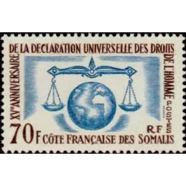 Expédié Aujourd’hui Timbre de collection Cote des Somalies - 318