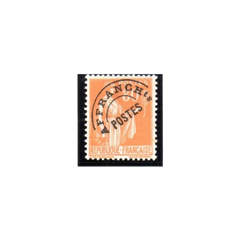 Timbres Préoblitérés France n°75 Neuf ** Commander Vite