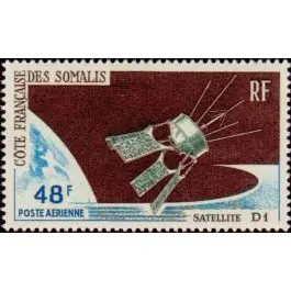 Nouvel Arrivage Timbre de collection Cote des Somalies - Poste Arienne 48