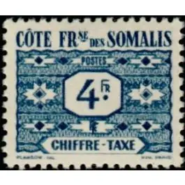 Top Vente Timbre de collection Cote des Somalies - Taxe 50