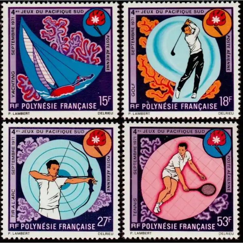 Prix Promo Polynésie Poste Aérienne n°51 à 54