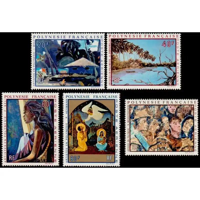 Polynésie Poste Aérienne n°55 à 59 Offre Exclusive