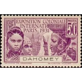 Bon Marché Timbre de collection Dahomey - 100