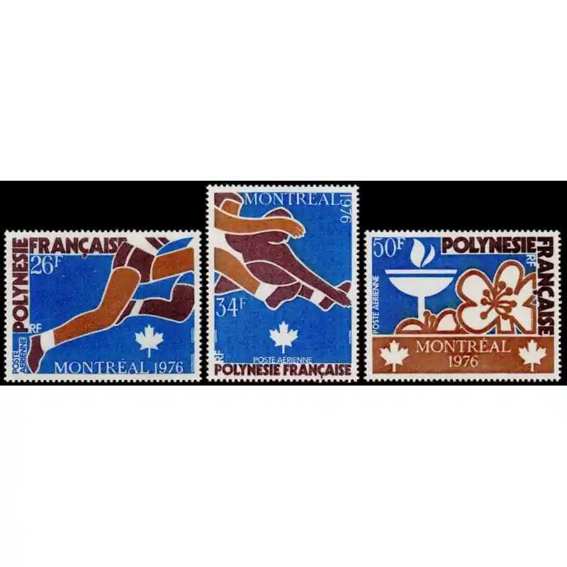 Gros Lot Polynésie Poste Aérienne n°110 à 112