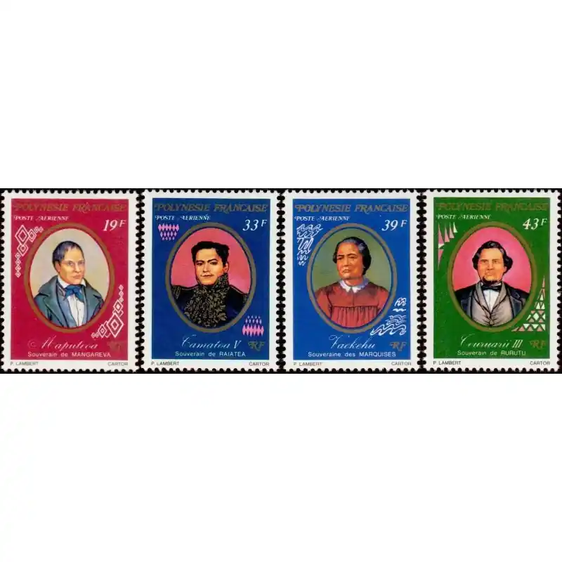 Polynésie Poste Aérienne n°117 à 120 Commander Vite