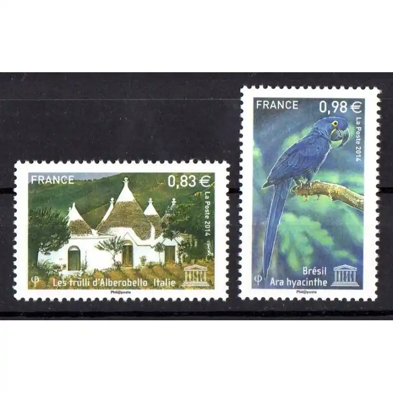 Original Timbres de Service France n°161 et 162