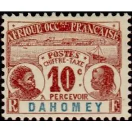 Livraison Mondiale Timbre de collection Dahomey - Taxe 02