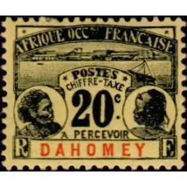 Livraison Gratuite Timbre de collection Dahomey - Taxe 04