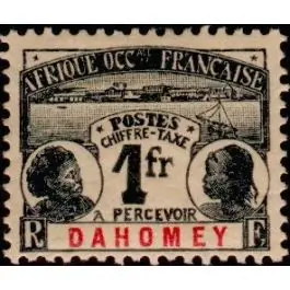 Vente Directe Timbre de collection Dahomey - Taxe 08