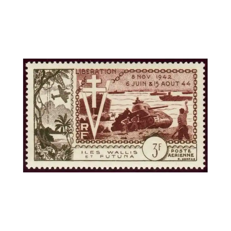 Wallis et Futuna Poste Aérienne n°14 Expédié Aujourd’hui