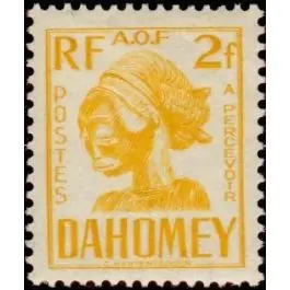 Marque Timbre de collection Dahomey - Taxe 27