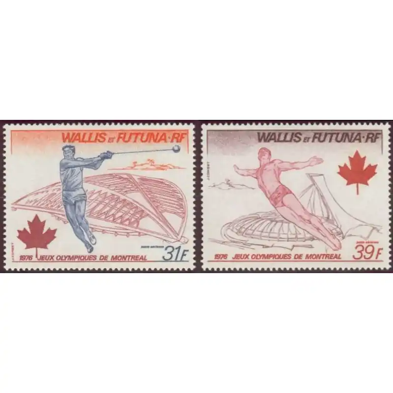 Nouvelle Collection Wallis et Futuna Poste Aérienne n°72 et 73