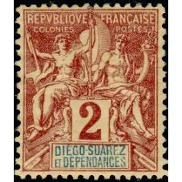 Promotion Saisonnière Timbre de collection Diego Suarez - 26