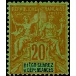 Populaire Timbre de collection Diego Suarez - 31