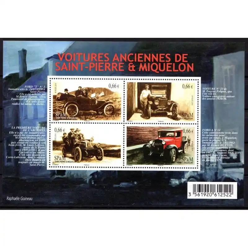 Timbre Saint-Pierre et Miquelon n°1112 à 1115 Retour Gratuit