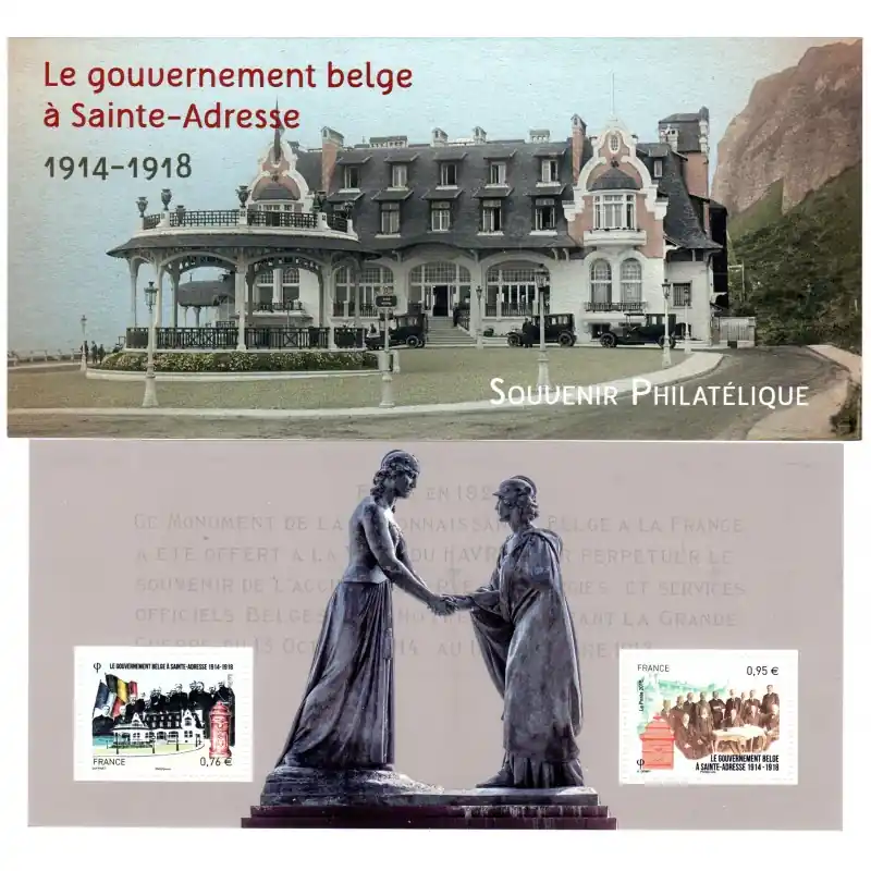 Premium Bloc Souvenir n°110 - Le gouvernement belge à Sainte-Adresse