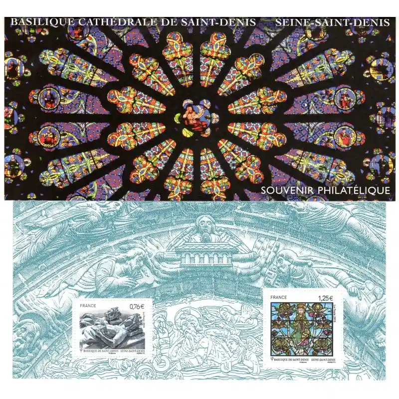 Bloc Souvenir n°109 - Basilique cathédrale de Saint-Denis Expédié Aujourd’hui