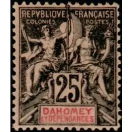 Premium Timbre de collection Dahomey - 001