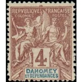 Usine Directe Timbre de collection Dahomey - 008