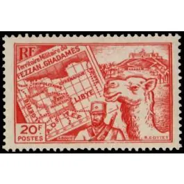 Timbre de collection Fezzan - 39 Prix Cassé
