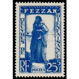Livraison Express Timbre de collection Fezzan - 55