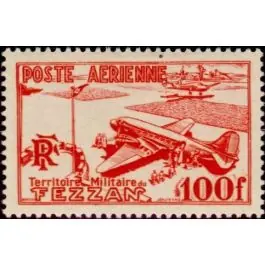 Meilleure Qualité Timbre de collection Fezzan - Poste Arienne 4