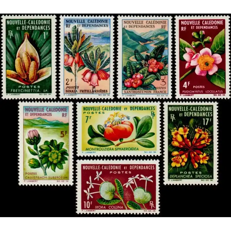 Timbre Nouvelle Calédonie n°314 à 321 Petit Prix