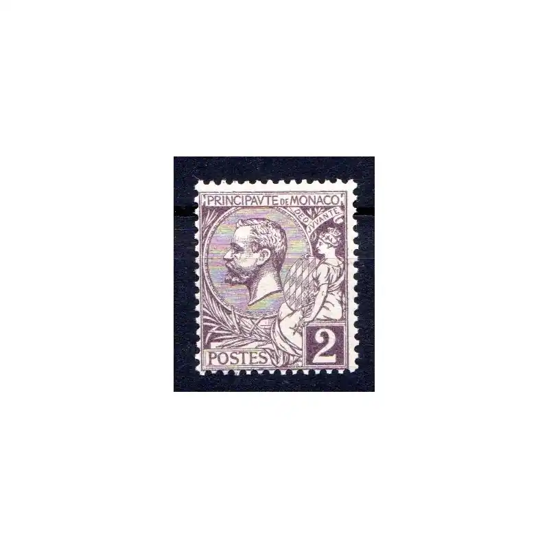 Timbre Monaco n°12 Prince Albert Ier Neuf sans charnière Meilleure Vente