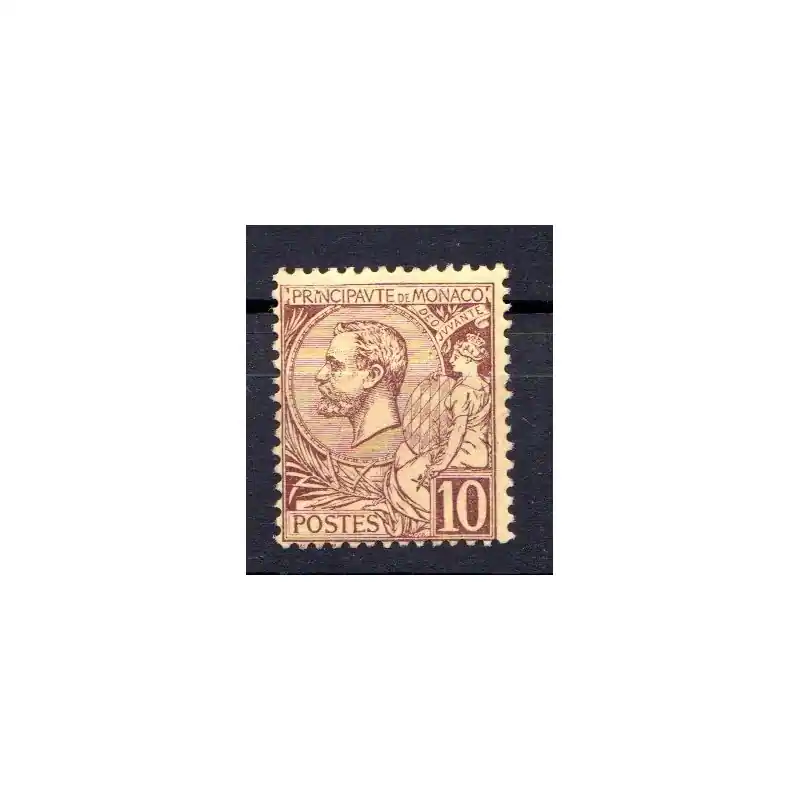 Haute Qualité Timbre Monaco n°14 Prince Albert Ier Neuf sans charnière