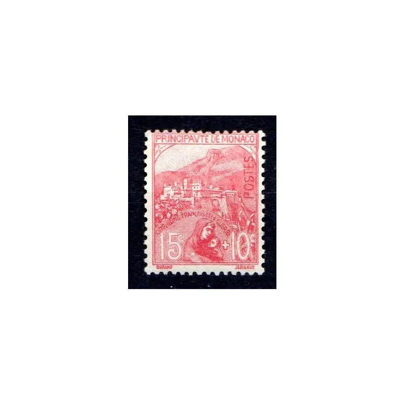 Livraison Gratuite Timbre Monaco n°29 Au profit des Orphelins de la guerre Neuf sans charnière