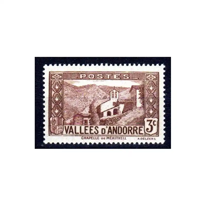 Dernier Modèle Timbre Andorre n°26 Paysages de la Principauté Neuf sans charnière