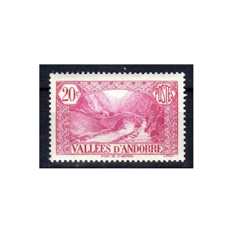 Livraison Mondiale Timbre Andorre n°30 Paysages de la Principauté Neuf sans charnière
