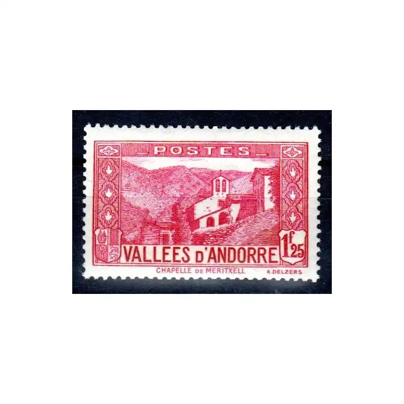 Marque Timbre Andorre n°39A Paysages de la Principauté Neuf sans charnière
