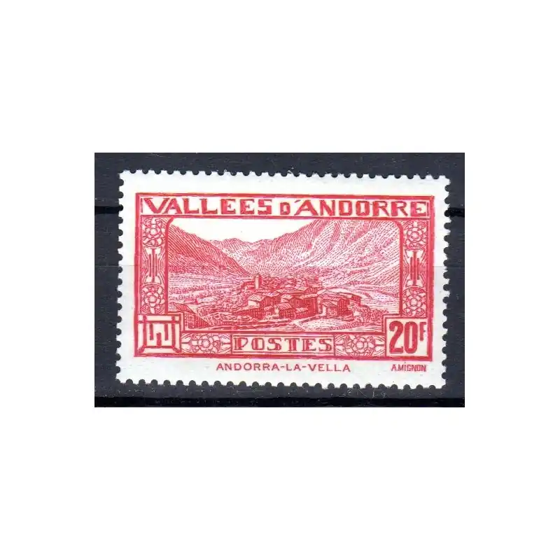 Artisanat Timbre Andorre n°45a Paysages de la Principauté Neuf sans charnière