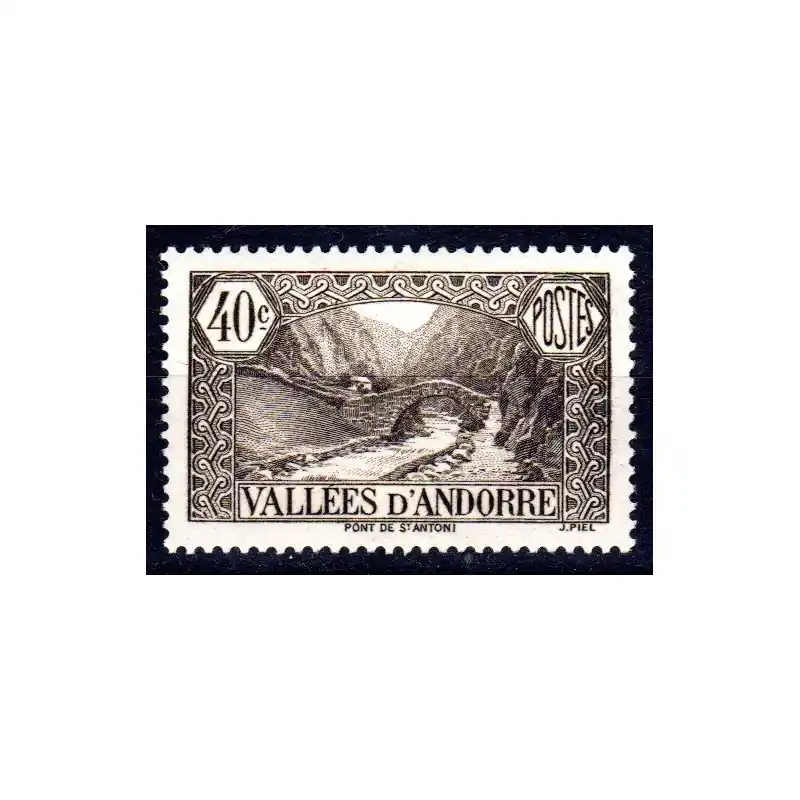 Exclusif Timbre Andorre n°62 Paysage Neuf sans charnière