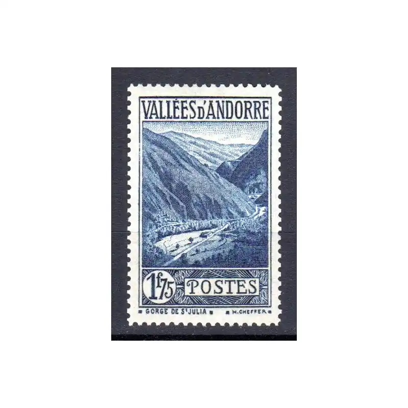 Achat Immédiat Timbre Andorre n°80 Paysage Neuf sans charnière