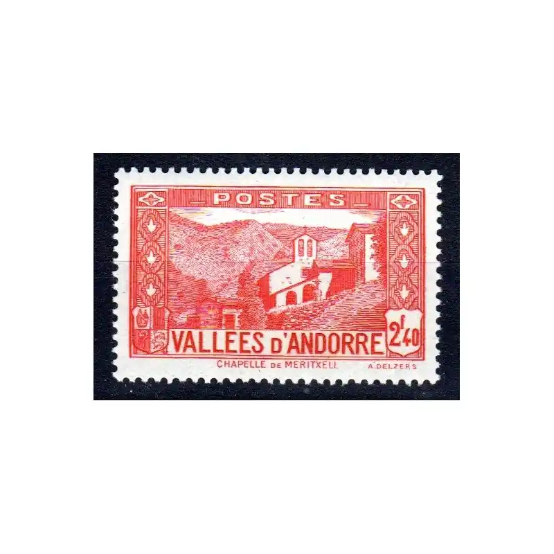 Marque Timbre Andorre n°85 Paysage Neuf sans charnière