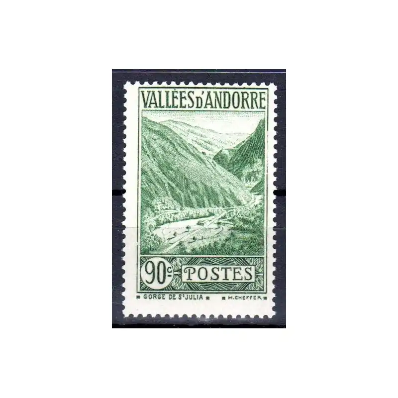 Offre Spéciale Timbre Andorre n°73 Paysage Neuf sans charnière
