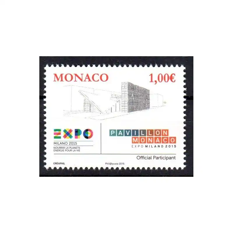 Prix Cassé Timbre Monaco n°2970 Exposition Universelle Milano